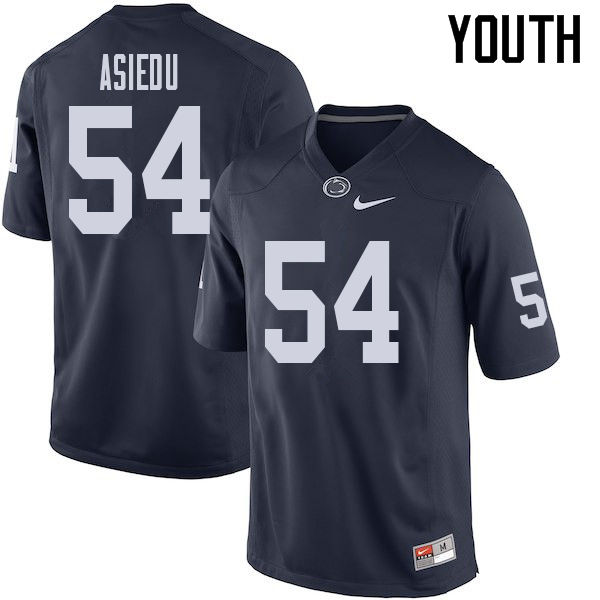 Youth #54 Nana Asiedu Penn State Nittany Lions College Football Jerseys Sale-Navy - Click Image to Close